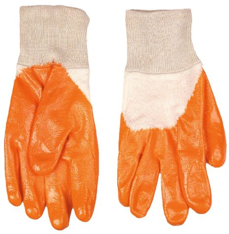 Перчатки рабочие, хлопчатобумажные с покрытием из нитрилового каучука, размер 10.5 Topex 83S202