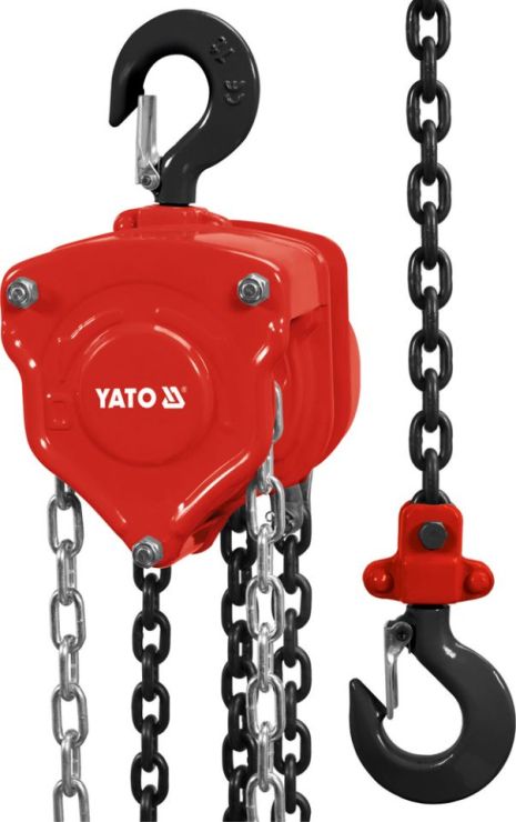 Цепная ручная таль для подъёма грузов до 0,5 тонны Yato YT-58950