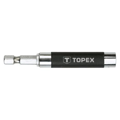 Тримач для наконечників, 1/4, 80 мм, магнітний з напрямною Topex 39D341