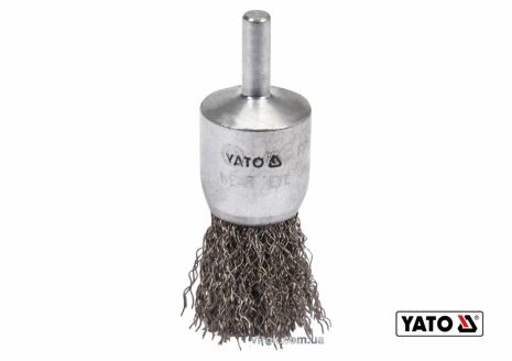 Проволочная нержавеющая щетка 25мм для дрели Yato YT-47496
