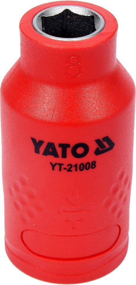 Головка торцевая диэлектрическая VDE 3/8'' 8мм Yato YT-21008