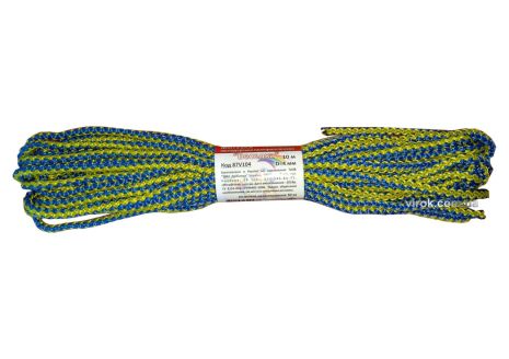 Мотузка господарська "Райдуга" TM , 4 мм Х 10 м, р / н = 50 кгс, поліпропіленова з сердечником Virok 87V104