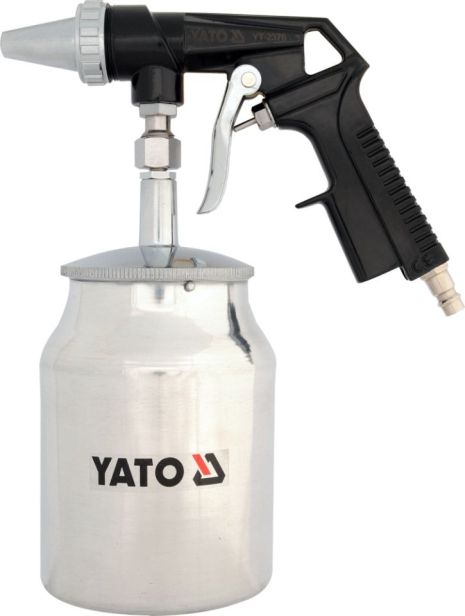 Пистолет для пескоструйной обработки компрессором 1 л Yato YT-2376
