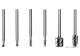 Фрезы по металлу HSS STHOR для граверов со шпинделем Ø= 3.2 мм 6 шт. Vorel 25405