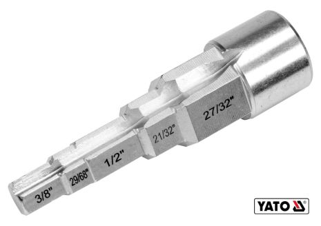 Ключ ступінчастий головка із квадратом Cr-V Yato YT-03317