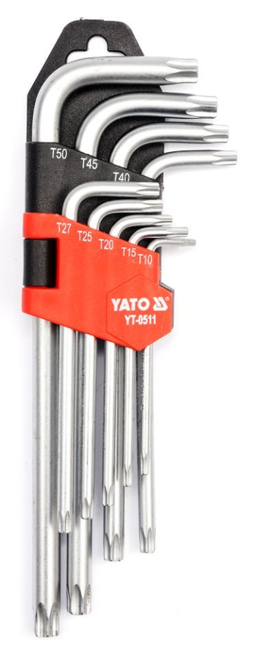 Набір ключів Torx 9 предметів T10-T50 Yato YT-0511