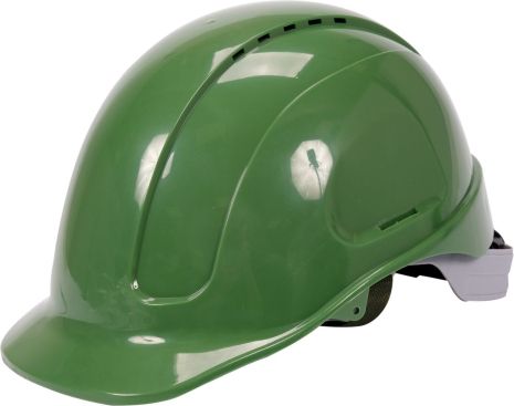 Каска для захисту голови зелена із пластику ABS Yato YT-73975