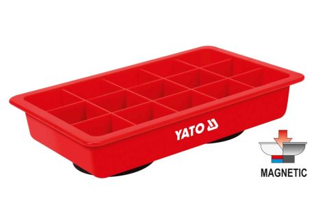 Органайзер пластиковый магнитный на 15 секций Yato YT-08320