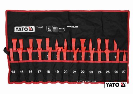 Съемники для демонтажа обивки салона автомобиля Yato YT-08443