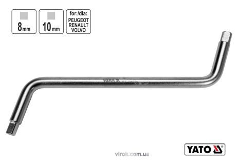Двусторонний ключ для сливных пробок авто Yato YT-05995