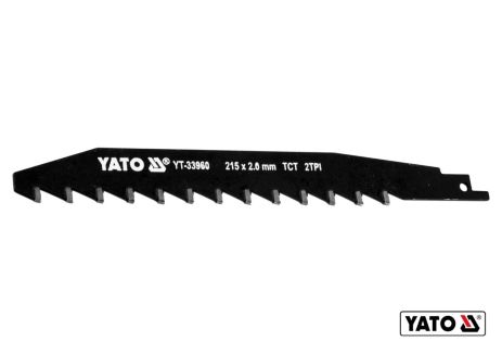 Полотно по керамическому и силикатному кирпичу для сабельной пилы 215 x 2 мм 2 зубы/1" Yato YT-33960