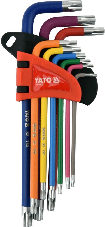 Разноцветные ключи Торкс Yato YT-05633