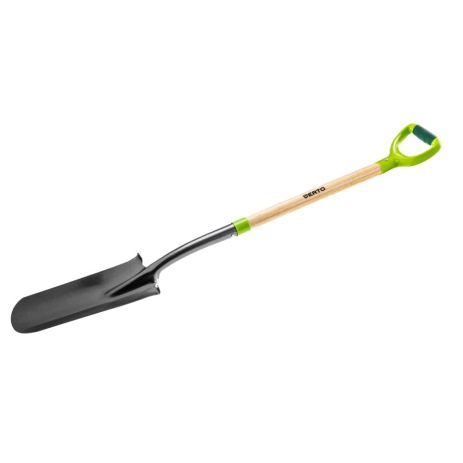 Лопата для саженцев, деревянный черенок, пластмассовая ручка VERTO 15G014