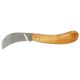 Нож монтерский серповидное лезвие, деревянные накладки, 180 мм Topex 17B639