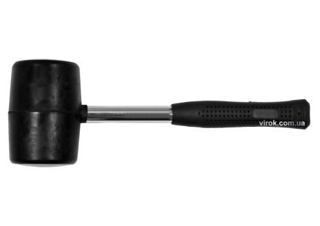Молоток гумовий із металевою ручкою Ø76 мм 1100 г Vorel 33908