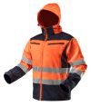 Куртка рабочая сигнальная softshell с капюшоном L, оранжевая, повышенной видимости NEO 81-701-L
