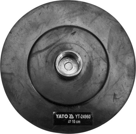 Наконечник дисковий для очищення каналізації: Ø= 10 см, t= 6 мм, гумовий, YT-24980 Yato YT-24960