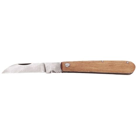 Нож монтерский деревянные накладки, фиксация лезвия, длина 180 мм Topex 17B632