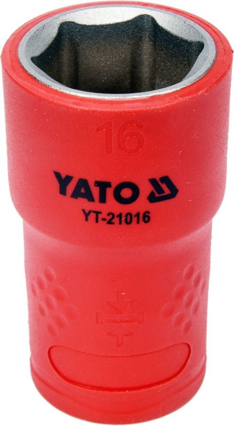 Головка торцевая диэлектрическая VDE 3/8'' 16мм Yato YT-21016