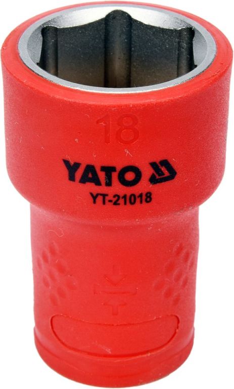 Головка торцева діелектрична VDE 3/8'' 18мм Yato YT-21018