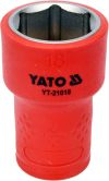 Головка торцевая диэлектрическая VDE 3/8'' 18мм Yato YT-21018