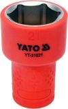 Головка торцевая диэлектрическая VDE 3/8'' 21мм Yato YT-21021